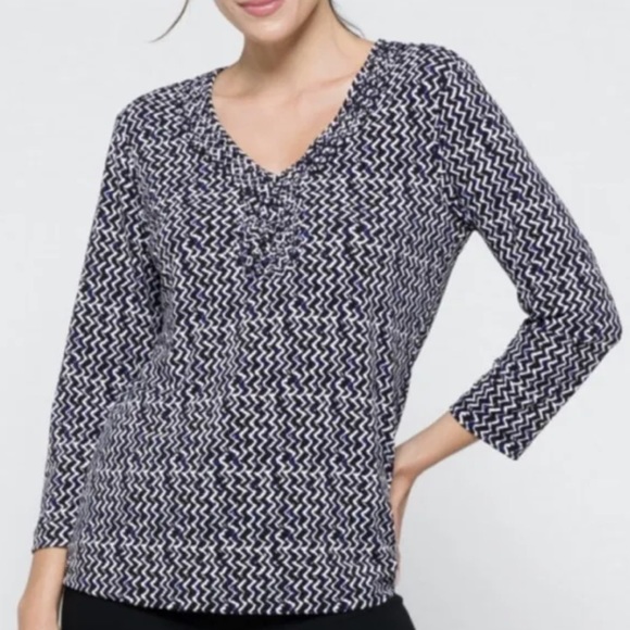 41 Hawthorn Gabriella V-Neck Stretch Knit Top XXL NWT - Picture 11 of 11